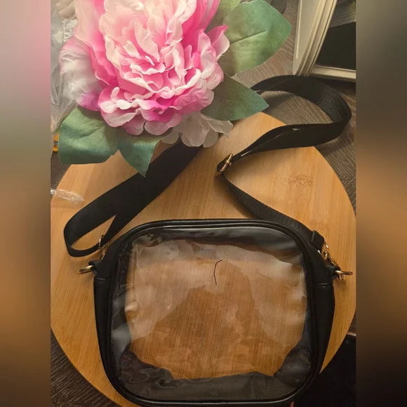 Clear Black Crossbody Bag - Picture 3 of 3